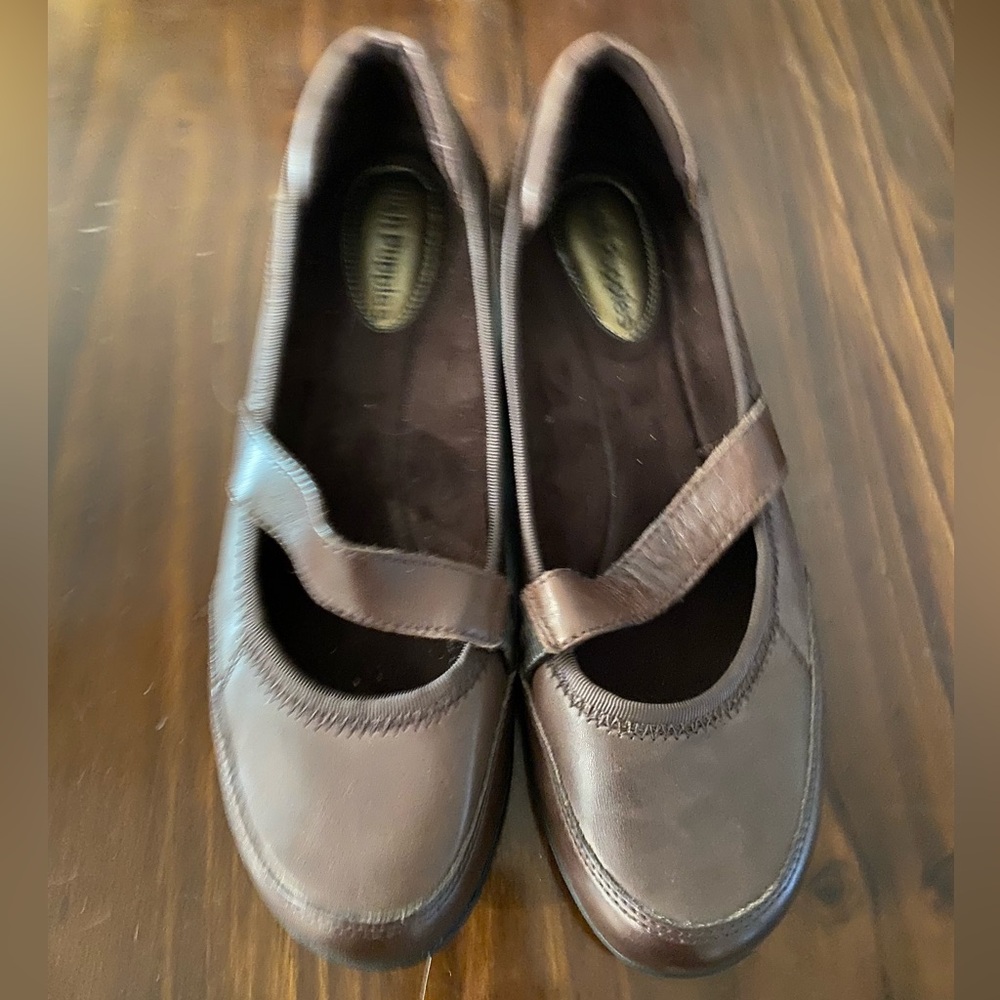 Elegant Brown Women's Hush Puppies Flats